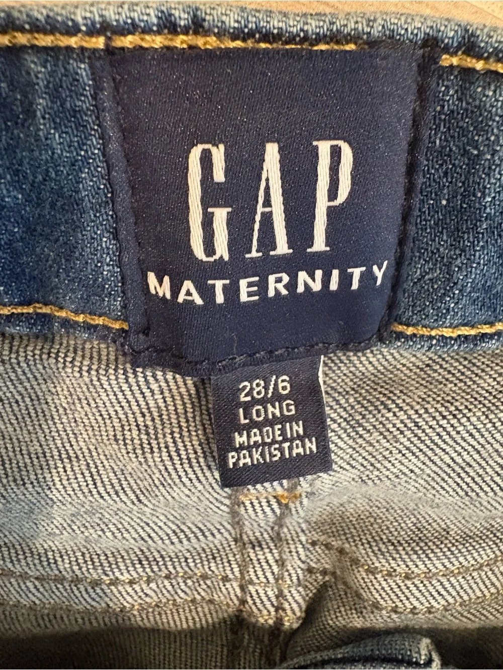 GAP Maternity Dark Blue Straight Leg Jeans - Picture 4 of 5
